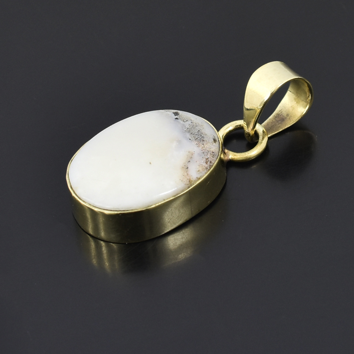 Natural White Opal Birthstone Pendant | 20 Carat Certified Gemstone | October Birthstone Jewelry | Elegant Healing Stone Necklace - Image 4