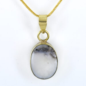 Natural White Opal Birthstone Pendant | 20 Carat Certified Gemstone | October Birthstone Jewelry | Elegant Healing Stone Necklace