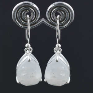 Dangler Earrings | 925 Sterling Silver |16 x 8 mm Stones | Elegant Red Drop Earrings