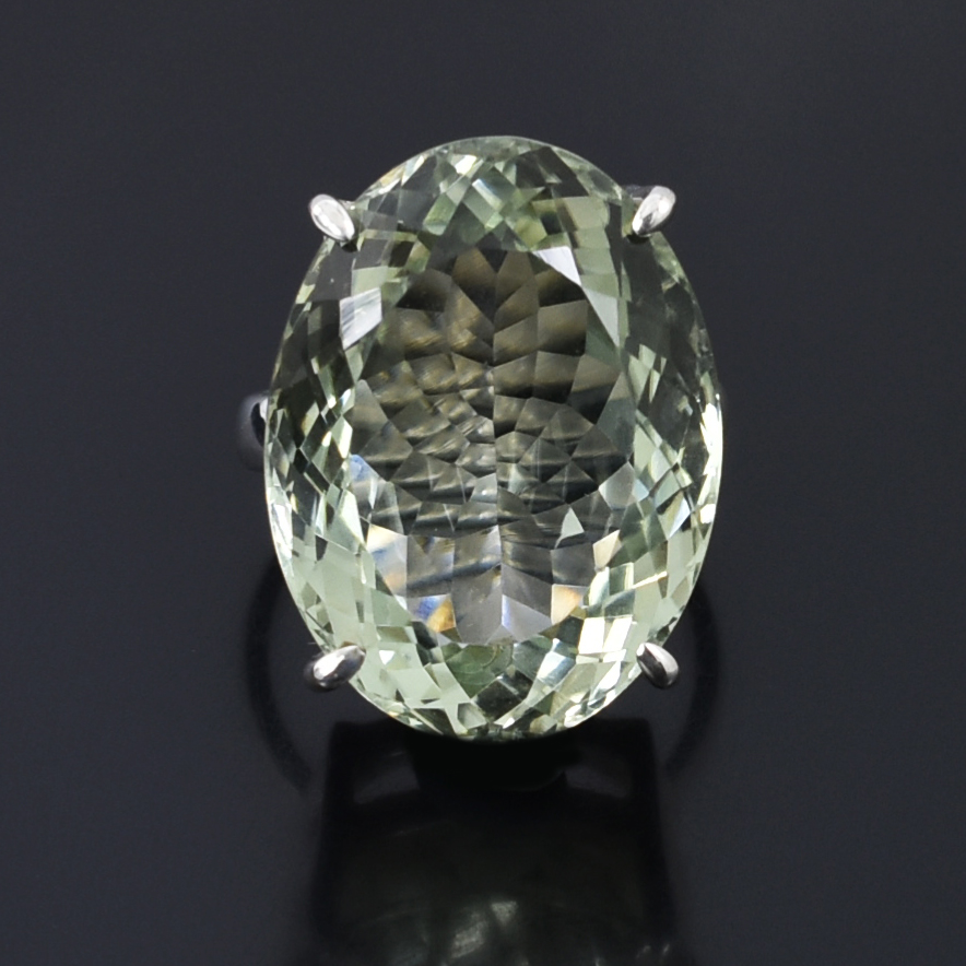 Ring – Natural 25ct Gemstone – 24.5 x 18.5 mm – US Size 7.5 – 925 Sterling Silver Healing Crystal - Image 4