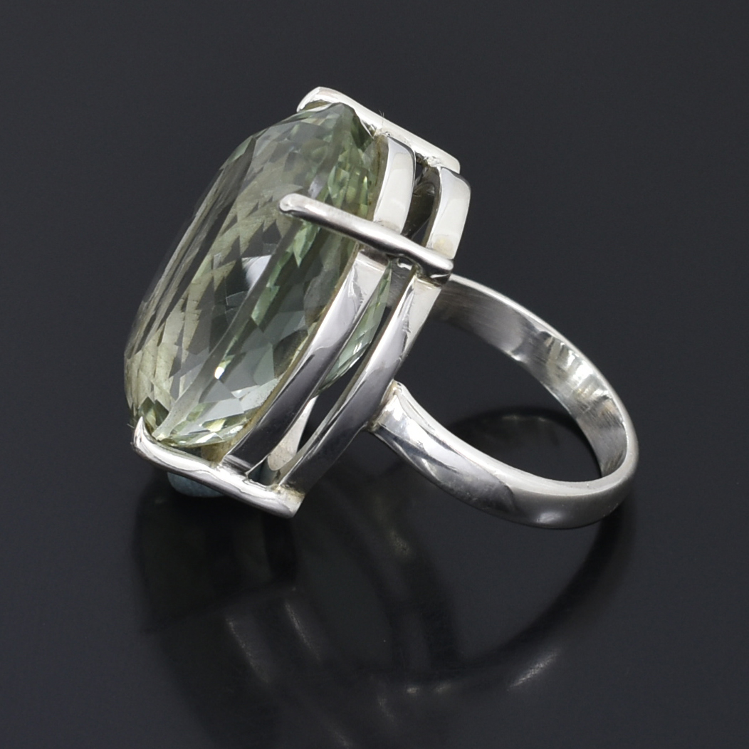 Ring – Natural 25ct Gemstone – 24.5 x 18.5 mm – US Size 7.5 – 925 Sterling Silver Healing Crystal - Image 5
