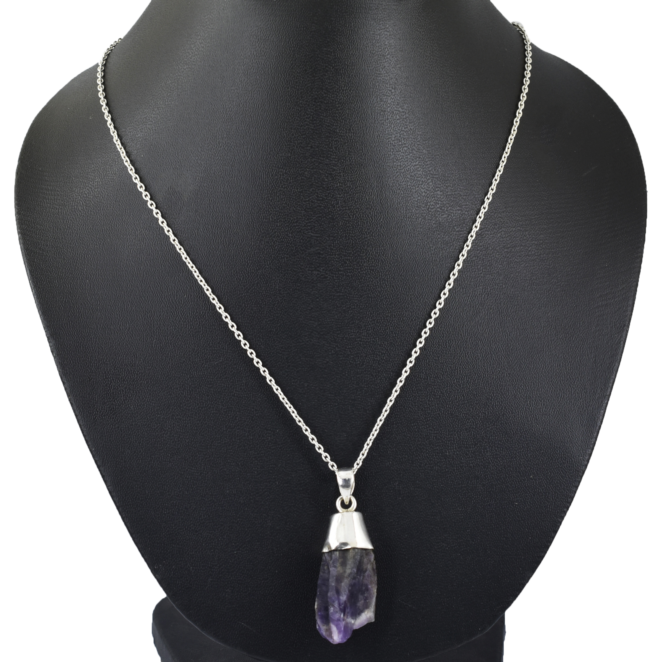 Rough Cut Pendant ,22.5 x 17 mm, 925 Sterling Silver 15.5g Gemstone Pendant - Image 8