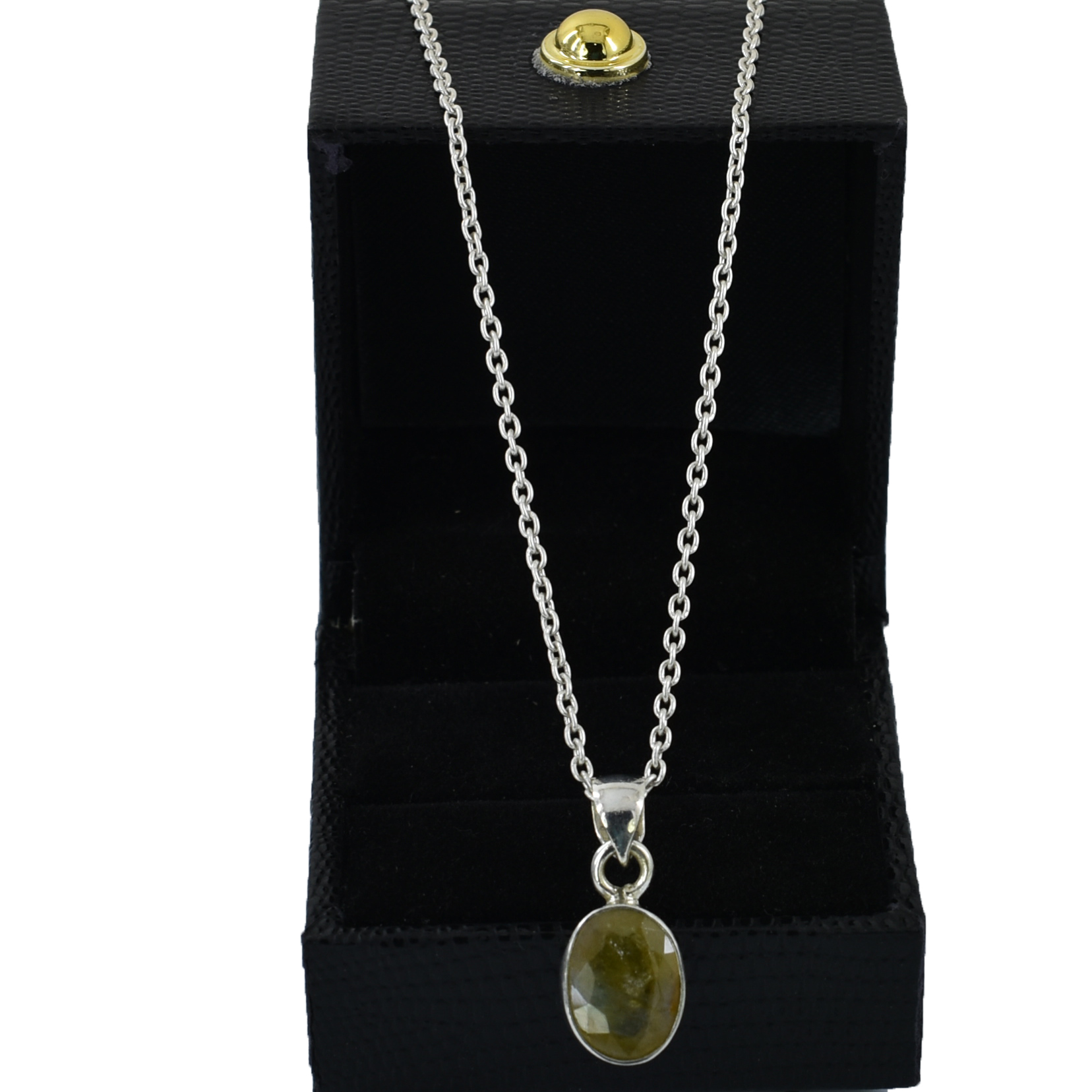 Pukhraj Gemstone Pendant, Birthstone Jewelry, Yellow Sapphire - Image 7