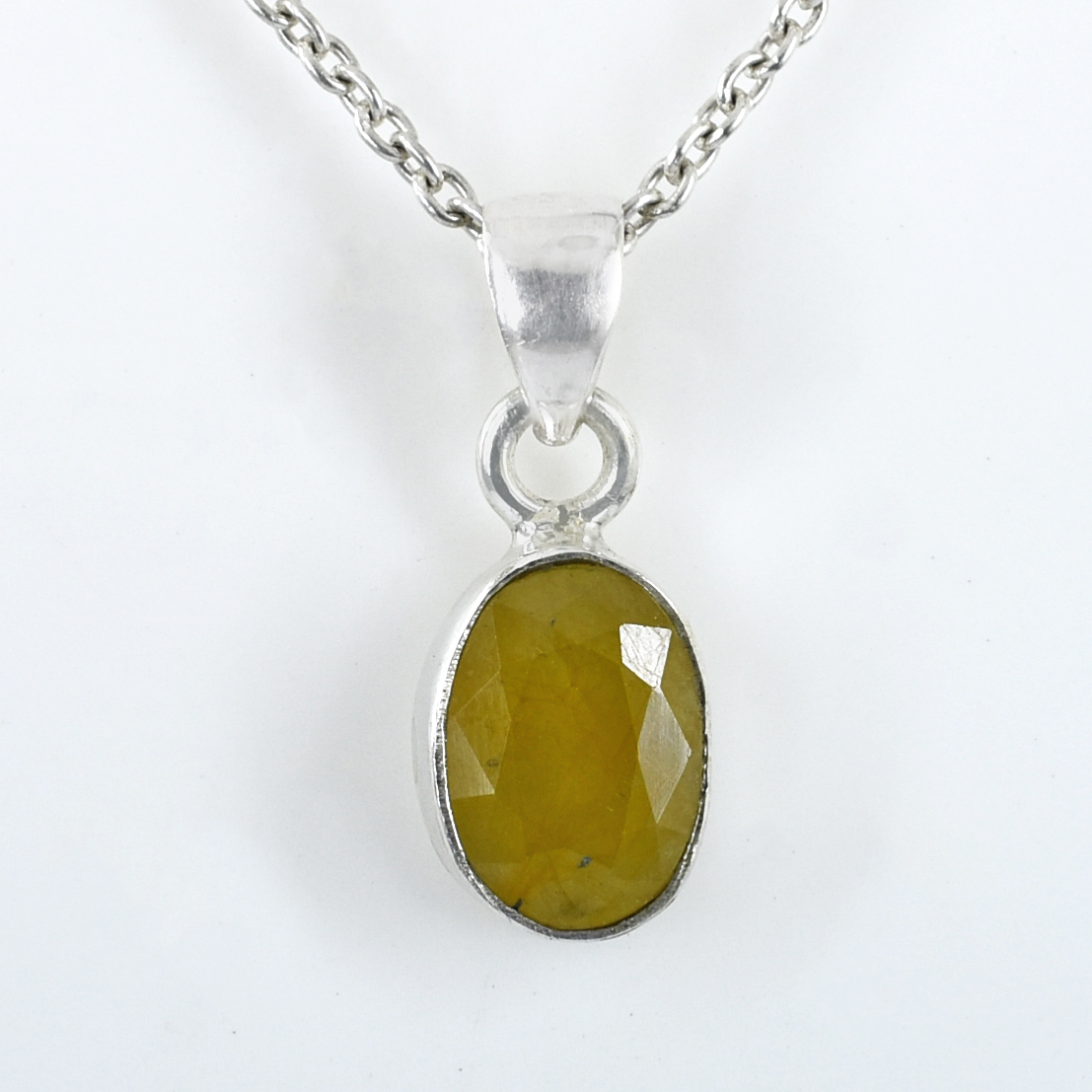 Pukhraj Gemstone Pendant Yellow Sapphire Astrology Pendant