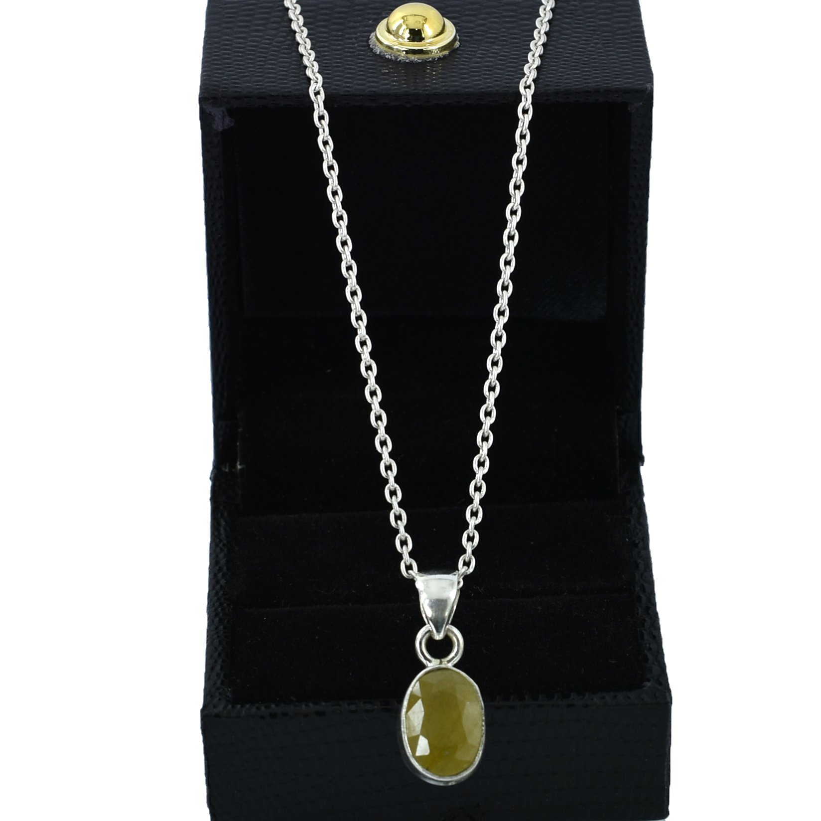 Pukhraj Gemstone Pendant Yellow Sapphire Astrology Pendant - Image 6