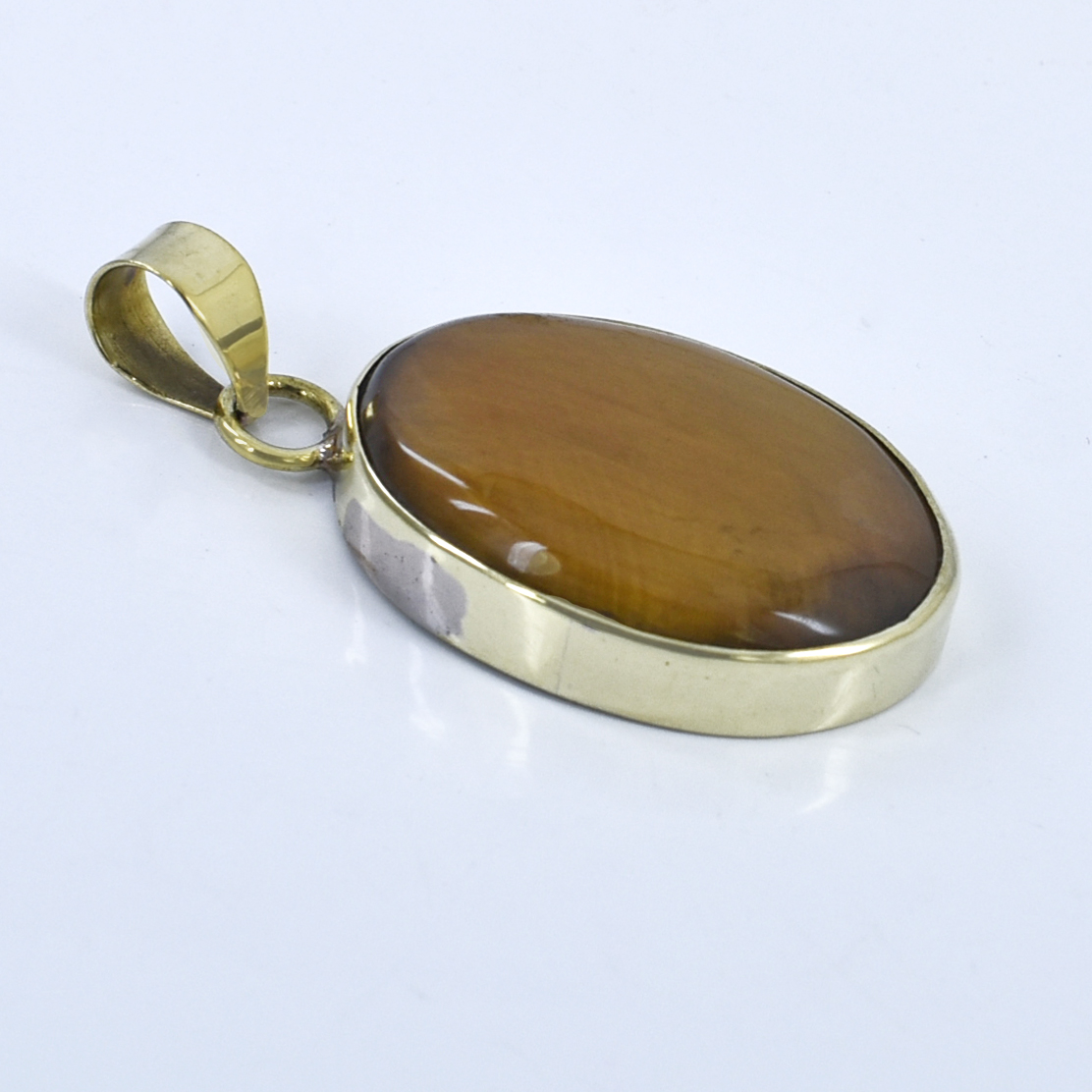 Tiger Eye Pendant with Gold Plating – Boosts Self-Confidence, Focus - Image 7