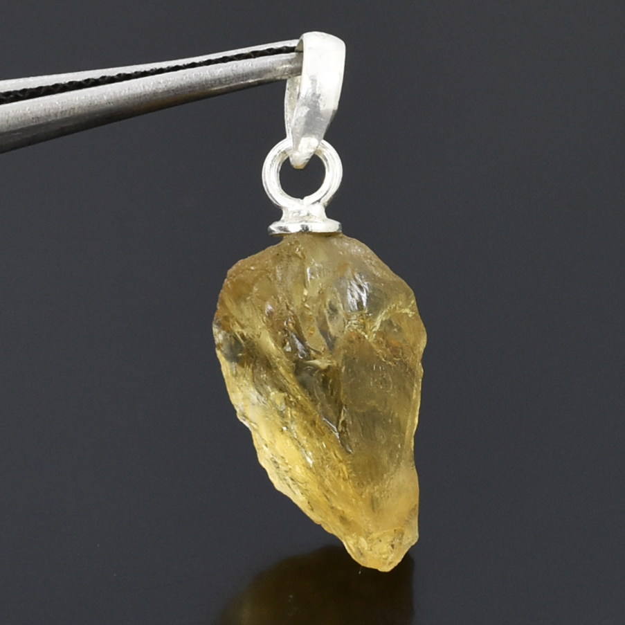 Yellow Sapphire Pendant 2.87g | 925 Silver | 20 x 9.5 mm - Image 2
