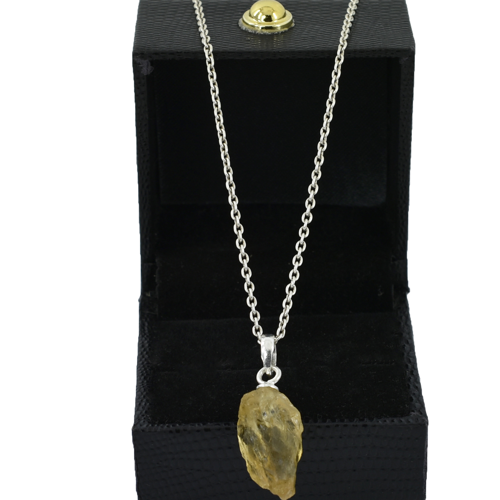 Yellow Sapphire Pendant 2.87g | 925 Silver | 20 x 9.5 mm - Image 6