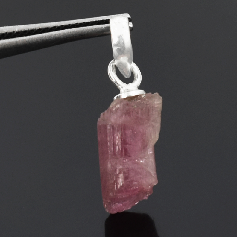 Natural Ruby Rough Cut Pendant in 925 Sterling Silver | Birthstone Gemstone Pendant with Free Chain | Gift for Love & Wife - Image 3