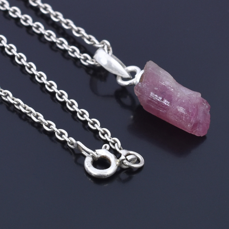 Natural Ruby Rough Cut Pendant in 925 Sterling Silver | Birthstone Gemstone Pendant with Free Chain | Gift for Love & Wife - Image 4