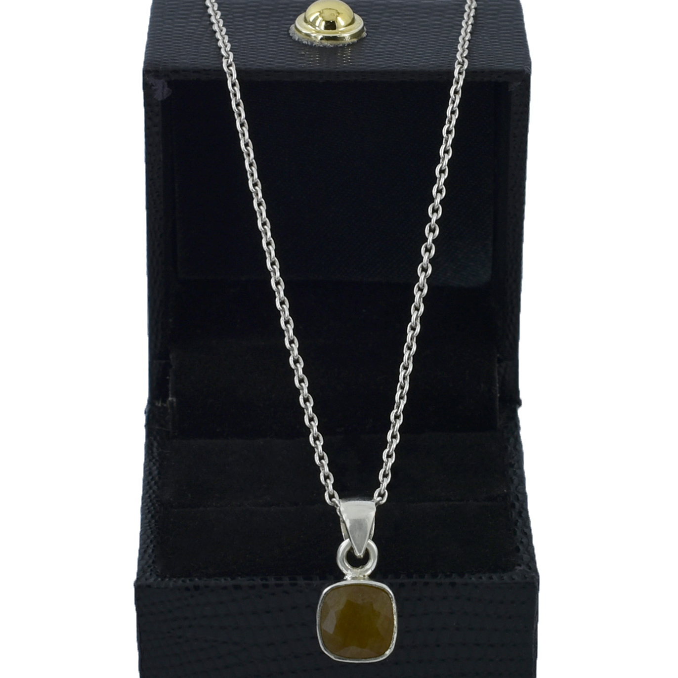 Pukhraj Gemstone Pendant, Birthstone Jewelry, Yellow Sapphire Astrology Pendant - Image 7