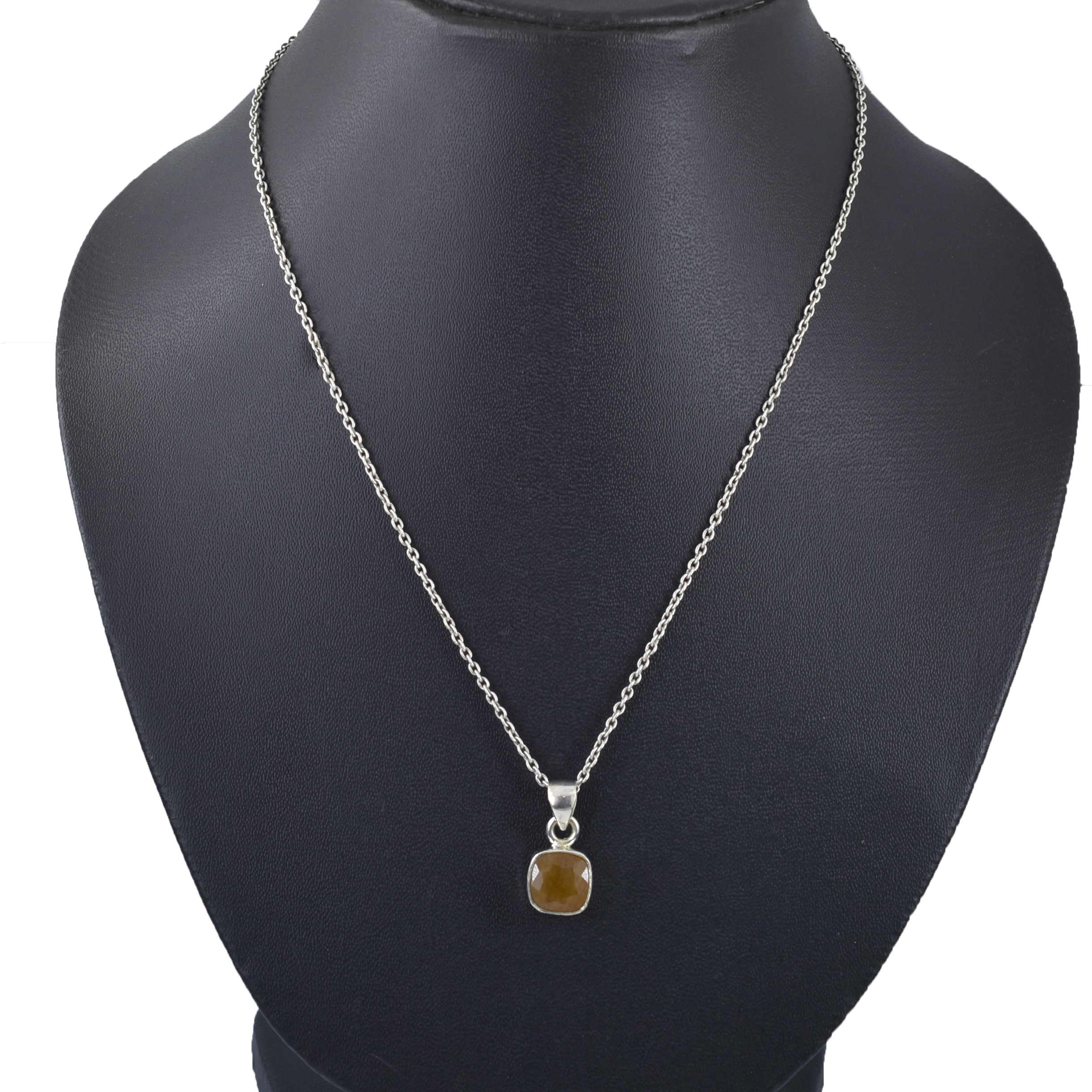 Pukhraj Gemstone Pendant, Birthstone Jewelry, Yellow Sapphire Astrology Pendant - Image 2