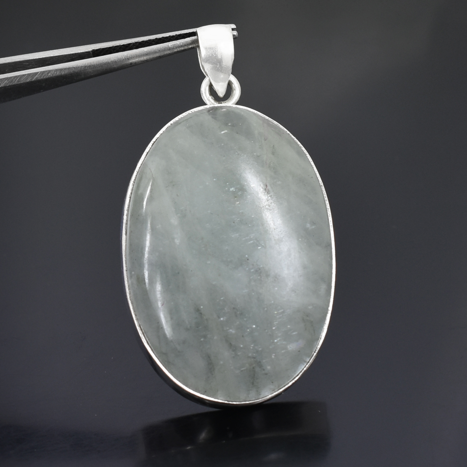 Aquamarine Pendant Necklace in 925 Sterling Silver | Oval Cut March Birthstone Jewelry | Gift for Love & Wife - Image 4