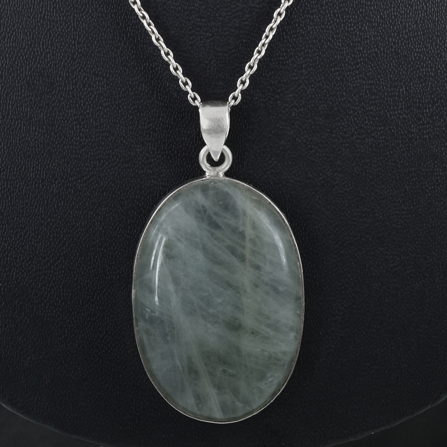 Aquamarine Pendant Necklace in 925 Sterling Silver | Oval Cut March Birthstone Jewelry | Gift for Love & Wife - Image 6