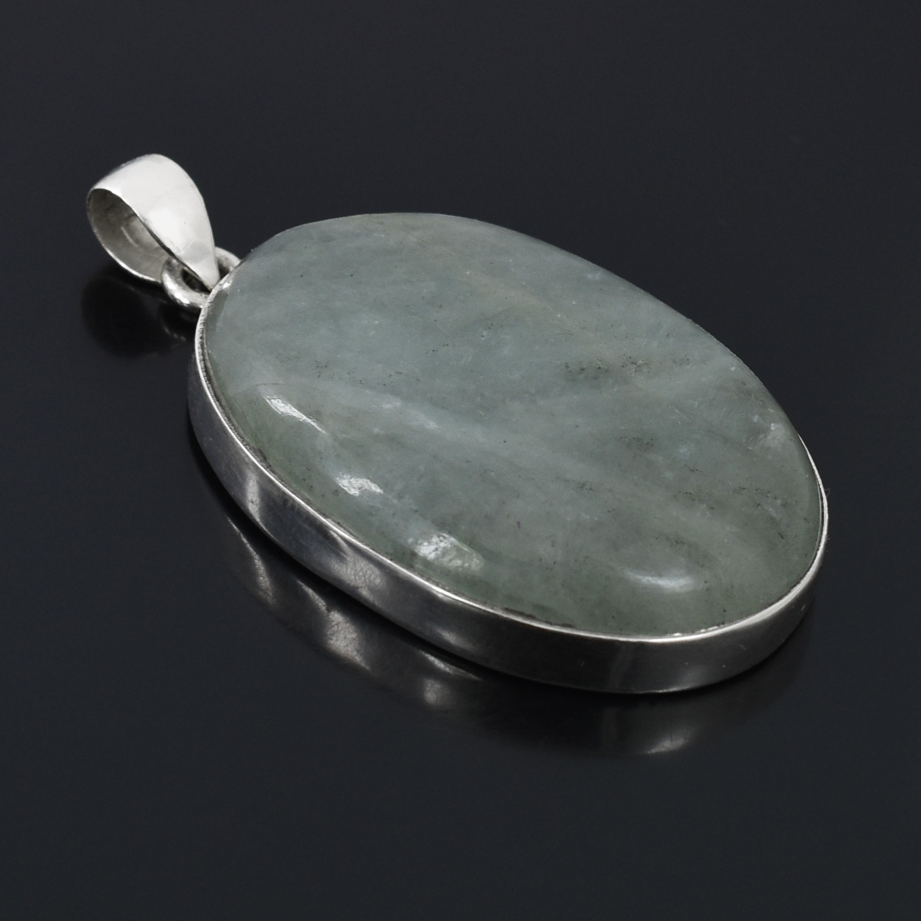 Aquamarine Pendant Necklace in 925 Sterling Silver | Oval Cut March Birthstone Jewelry | Gift for Love & Wife - Image 2