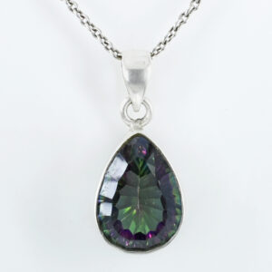 Mystic Gemstone Pendant, Birthstone Jewelry, 925 Silver Pendant