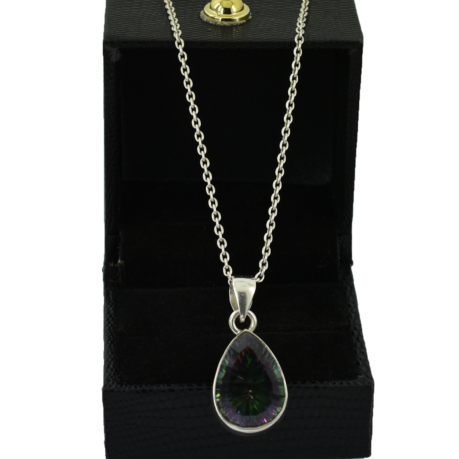 Mystic Gemstone Pendant, Birthstone Jewelry, 925 Silver Pendant - Image 6