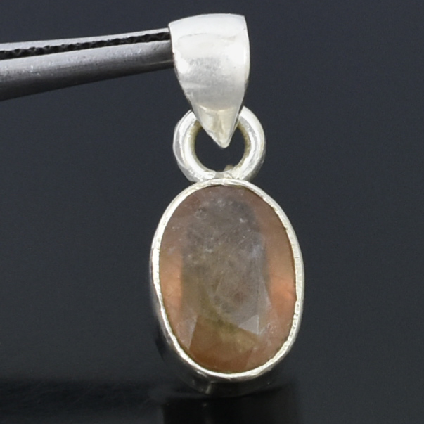 Pukhraj Gemstone Pendant, Birthstone Jewelry, Yellow Sapphire Astrology Pendant - Image 3