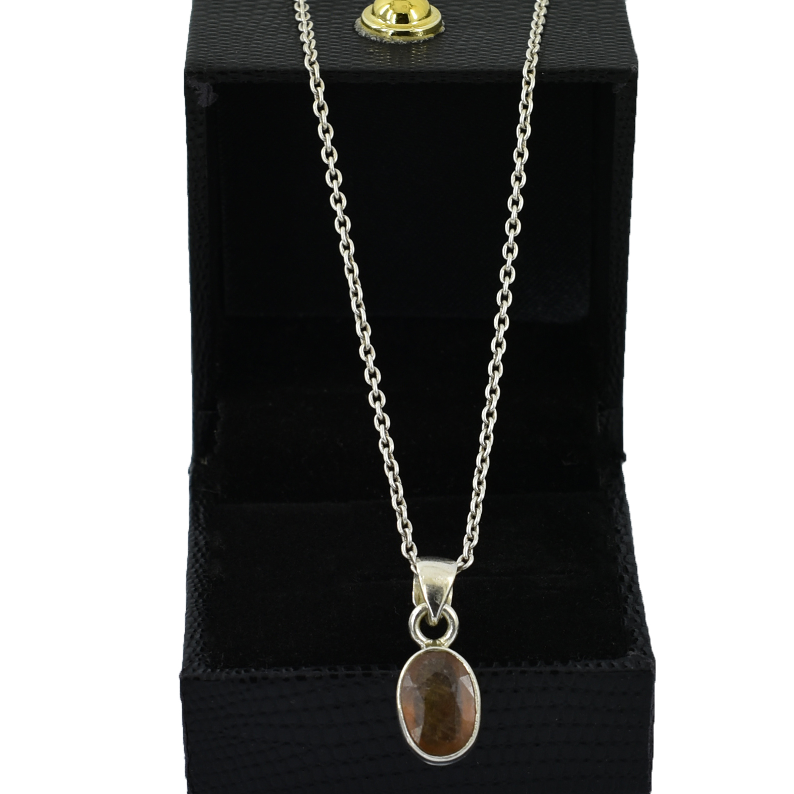 Pukhraj Gemstone Pendant, Birthstone Jewelry, Yellow Sapphire Astrology Pendant - Image 6