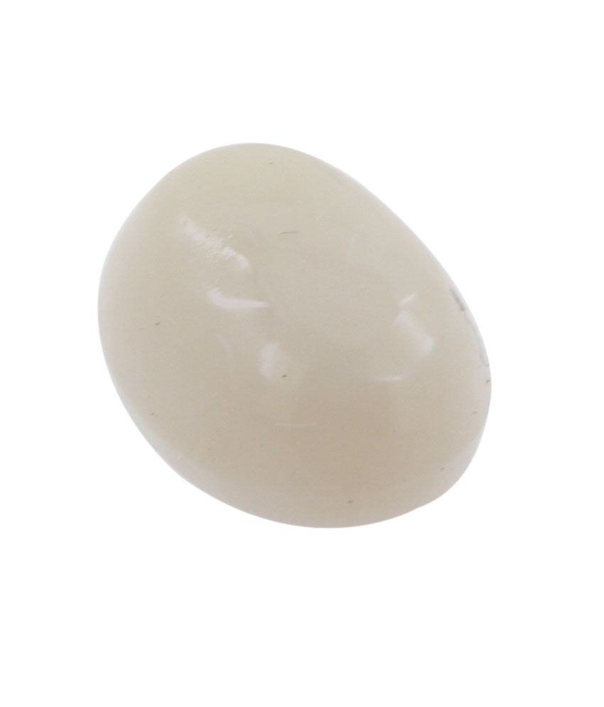 Natural White Opal (Safed Opal) 3.10 Carat Oval Cabochon Certified Gemstone - Image 3