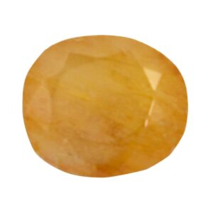 Natural 8.70 Cts Yellow Sapphire Gemstone – Oval Mixed Cut for Making Jewelry, Prosperity, Health & Success!