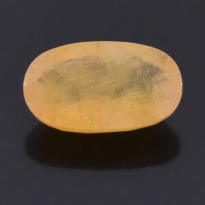Natural 9 Cts Yellow Sapphire Gemstone – Oval Mixed Cut for Making Jewelry, Prosperity, Health & Success!