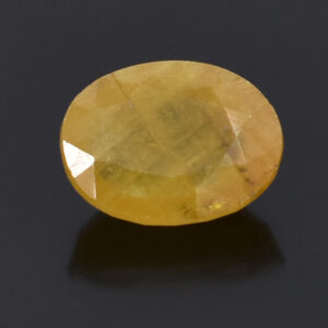Natural 15 Cts Yellow Sapphire Gemstone – Oval Mixed Cut for Making Jewelry