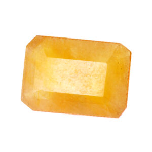 Natural 18.60 Cts Yellow Sapphire Gemstone – Oval Mixed Cut for Making Jewelry, Prosperity, Health & Success!