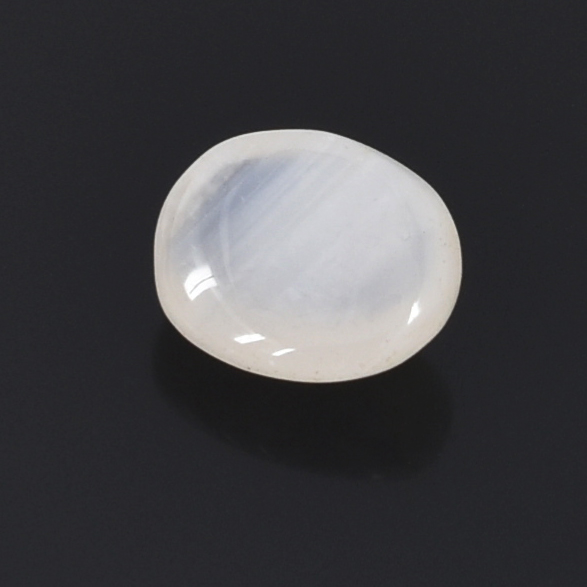 Natural White Opal Gemstone |7.55Ct Oval Cabochon Cut | 14 x 12 x 6.5 mm Birthstone Jewelry | Healing Crystal