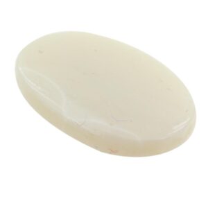 Natural White Opal Gemstone | 3 Ct Oval Cabochon Cut | 15 x 11 x 2.5 mm