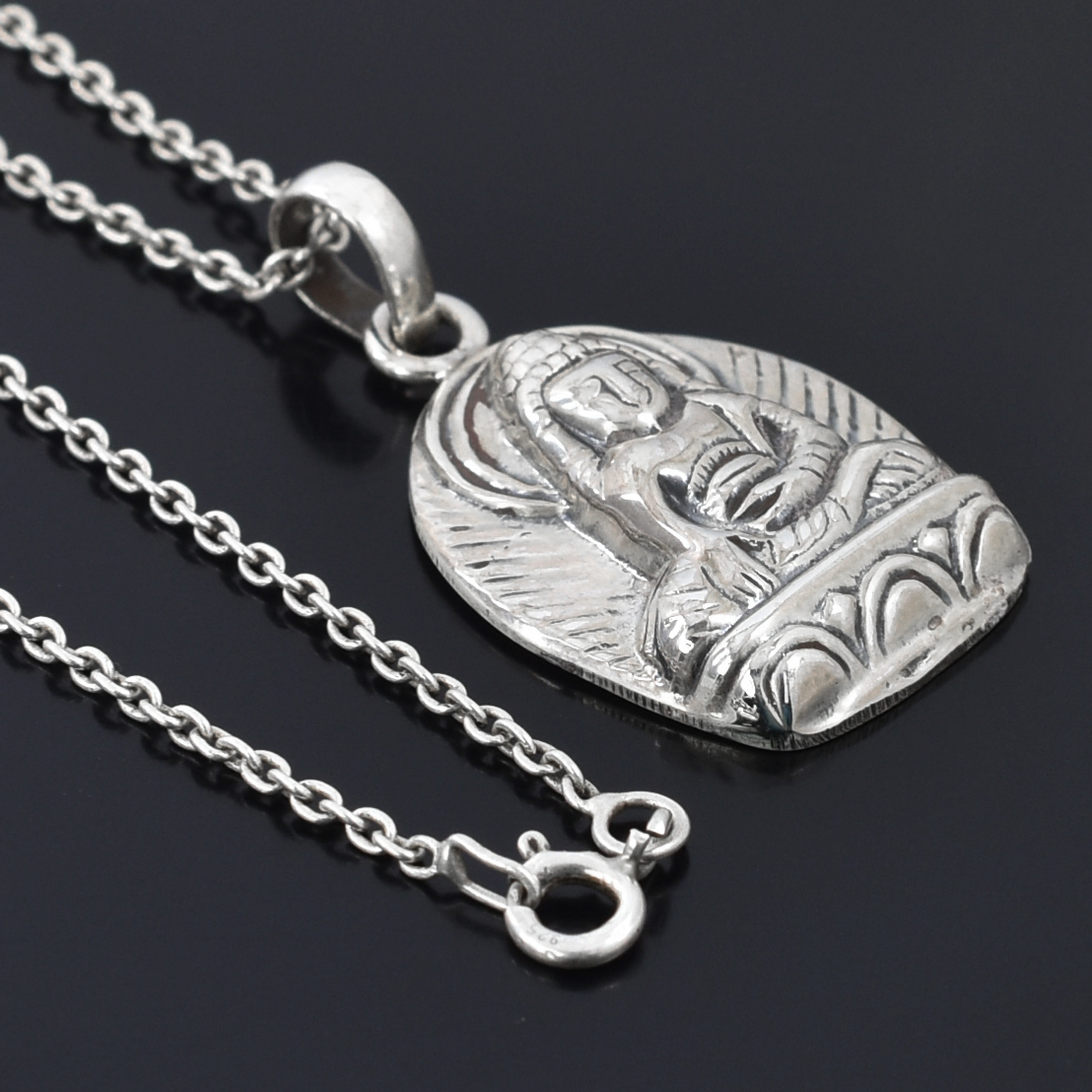 925 Sterling Silver Budh Pendant | 29.50 Ct | 27 x 21 x 5.5 mm - Image 4