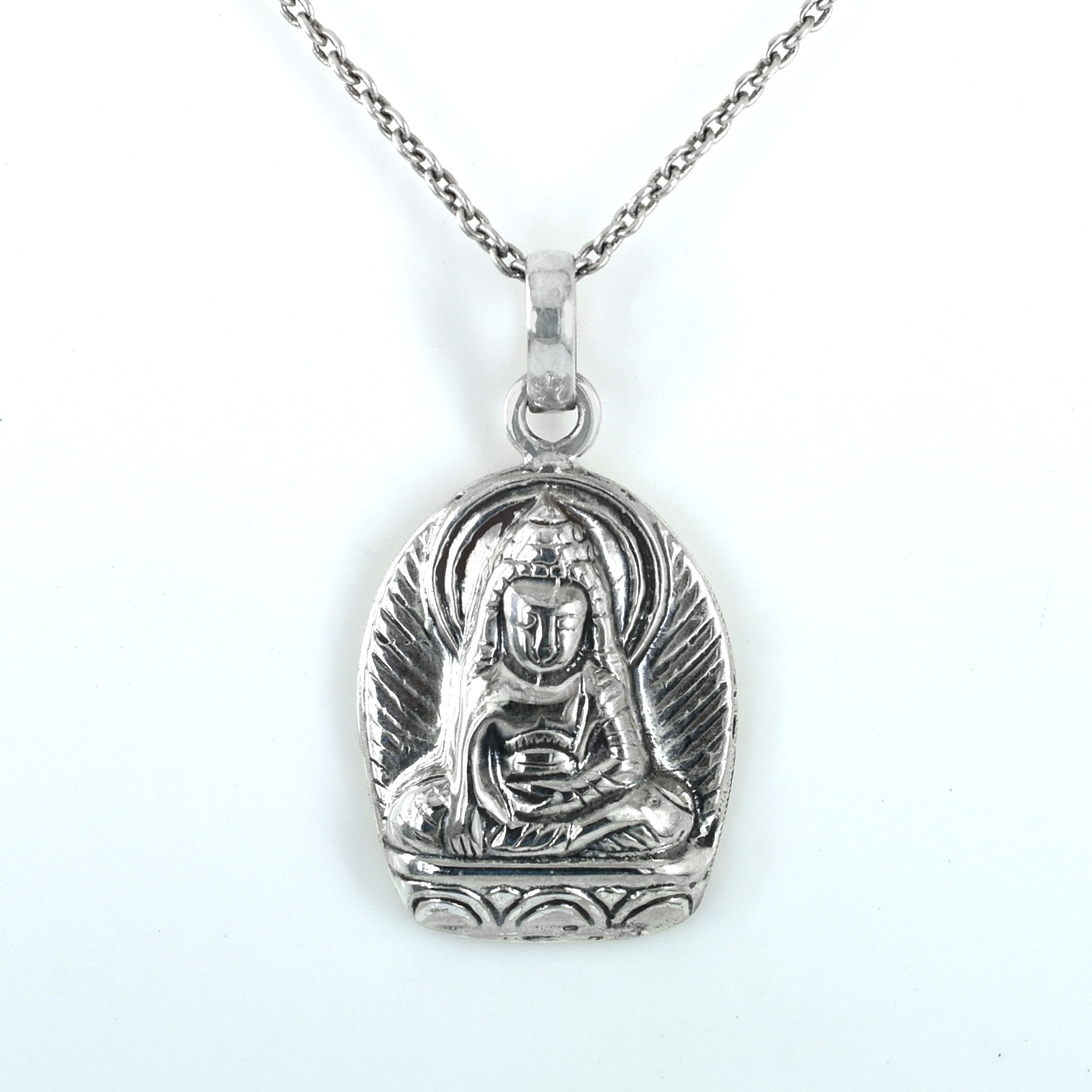 925 Sterling Silver Budh Pendant | 29.50 Ct | 27 x 21 x 5.5 mm