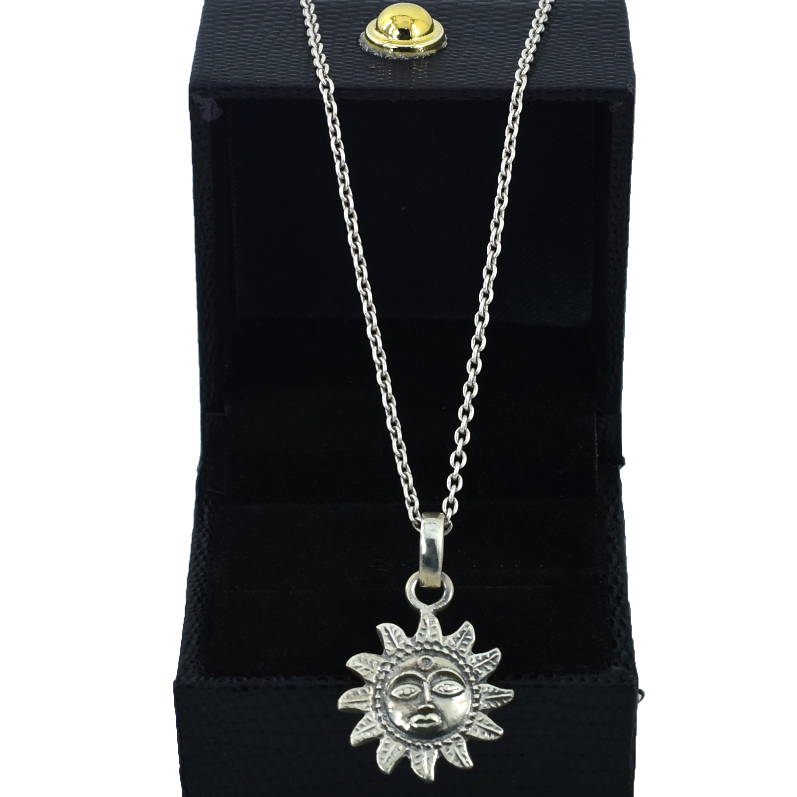 925 Sterling Silver Sun Pendant | 14.20 Ct | 20 x 19 x 2.5 mm | Handmade Spiritual Jewelry - Image 6
