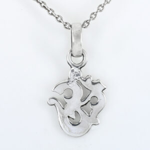 925 Sterling Silver Om Pendant