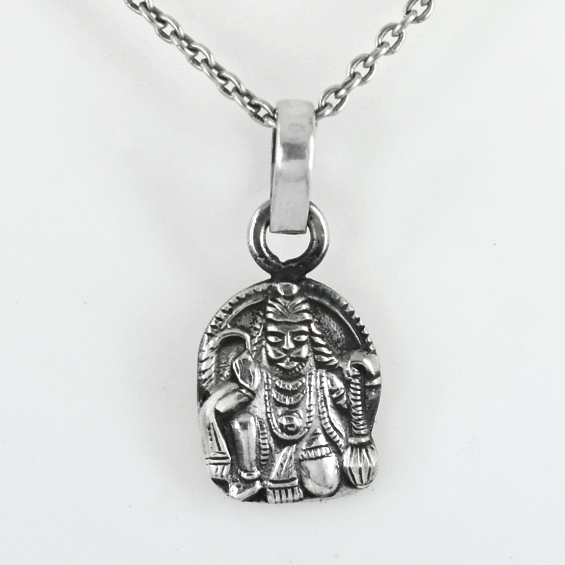 925 Sterling Silver Hanuman Ji Pendant | 11.25 Ct | 15 x 12.5 x 3 mm - Image 5