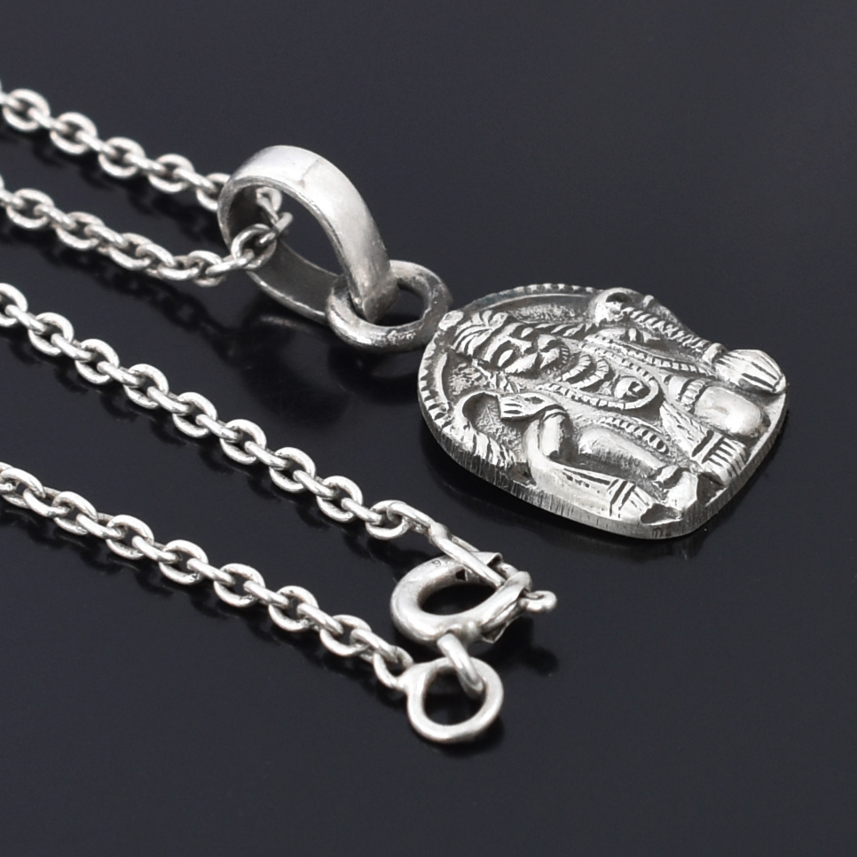 925 Sterling Silver Hanuman Ji Pendant | 11.25 Ct | 15 x 12.5 x 3 mm - Image 6