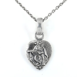 925 Sterling Silver Radha Krishna Pendant