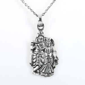 925 Sterling Silver Radha Krishna Pendant