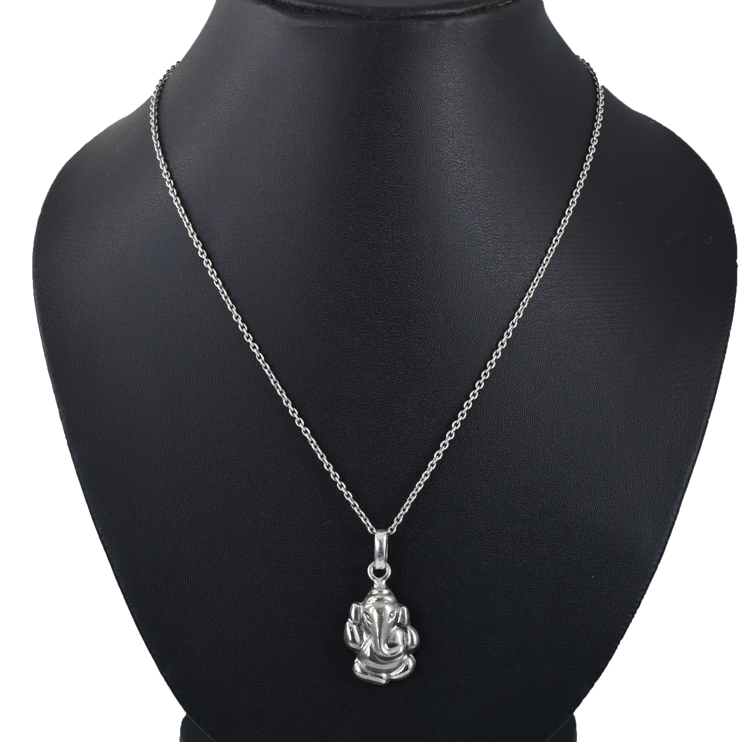 925 Sterling Silver Lord Ganesha Pendant | 19.55 Ct | 24 x 17.5 x 5 mm | Handmade Spiritual Jewelry - Image 4