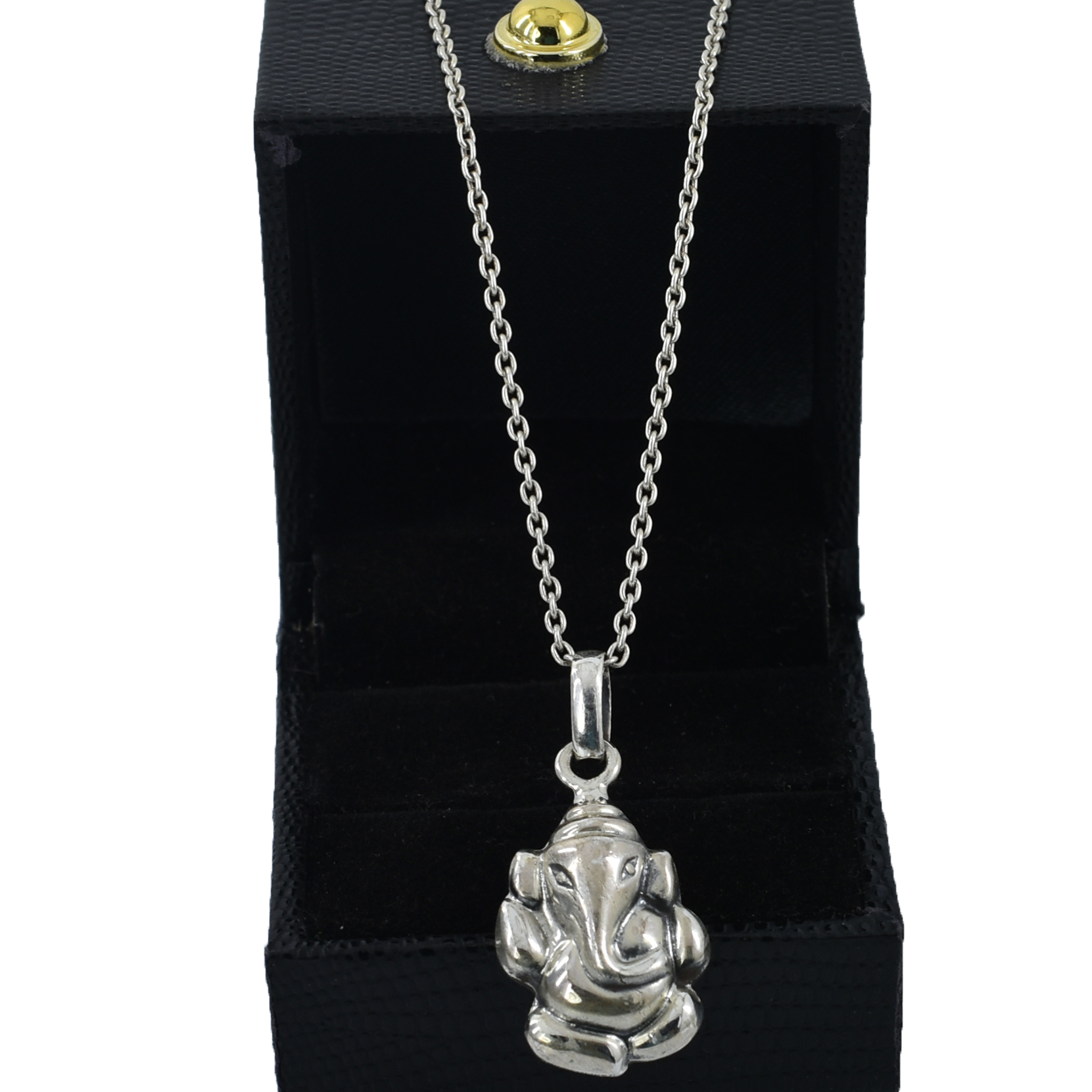 925 Sterling Silver Lord Ganesha Pendant | 19.55 Ct | 24 x 17.5 x 5 mm | Handmade Spiritual Jewelry - Image 7
