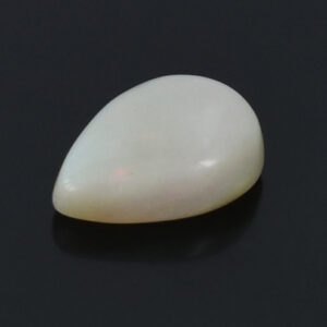 Natural Grey Fire  Opal Gemstone |2.75Ct Pear Cabochon Cut | 12 x 9 x 4 mm Birthstone Jewelry | Healing Crystal ,