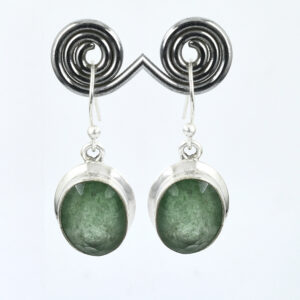 925 Silver Emerald Gemstone Earrings | Oval Cut 12 x 9 mm | Natural Green Crystal Jewelry
