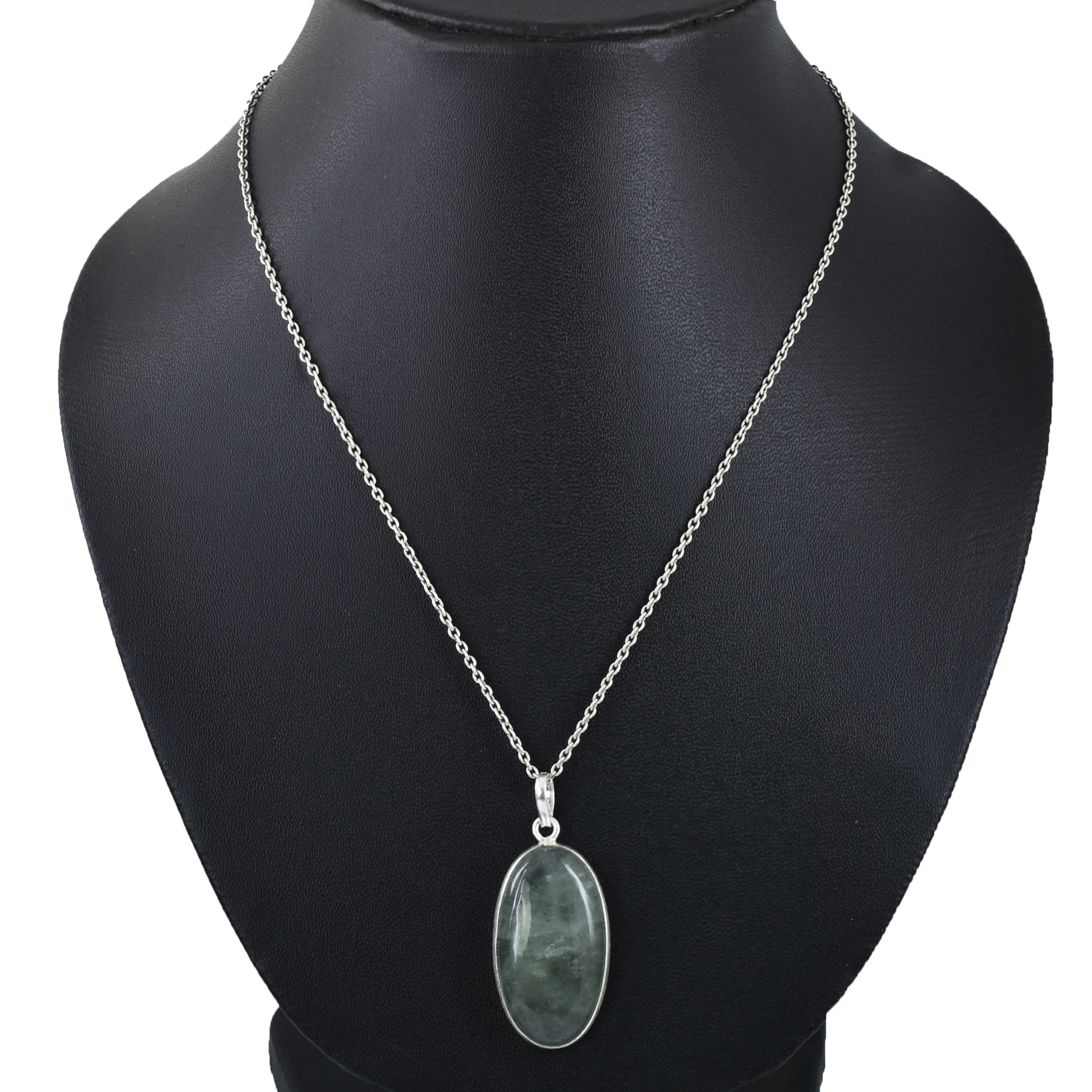 Aquamarine Pendant, Oval Cut ,41CT, 32 x 17 x 7 mm, Natural Gemstone - Image 5