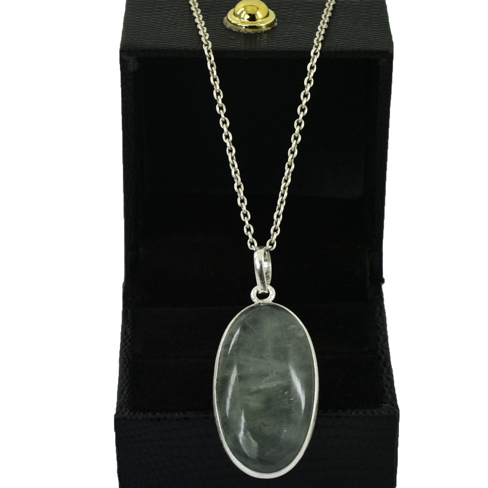 Aquamarine Pendant, Oval Cut ,41CT, 32 x 17 x 7 mm, Natural Gemstone - Image 7