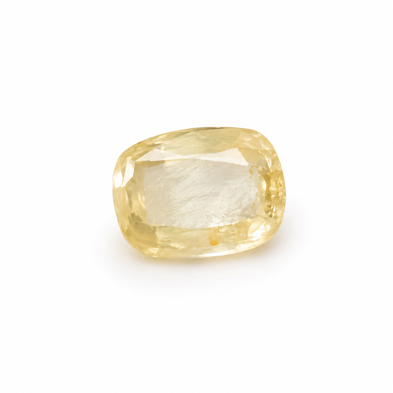 Natural 1.60 Cts Yellow Sapphire Gemstone – Oval Mixed Cut for Making Jewelry, Prosperity, Health & Success!