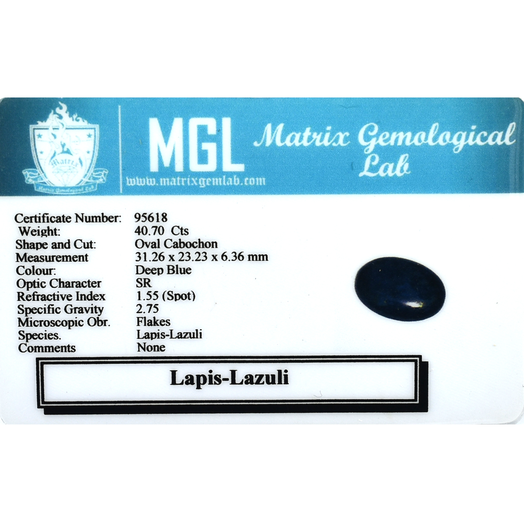Lapis Lazuli Gemstone (Natural Lapis Stone) - Image 5