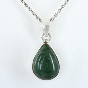Pear Shape Green Aventurine Pendant Necklace