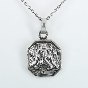 925 Sterling Silver Lord Ganesha Pendant | Octagon Ganpati Silver Pendant for Men & Women
