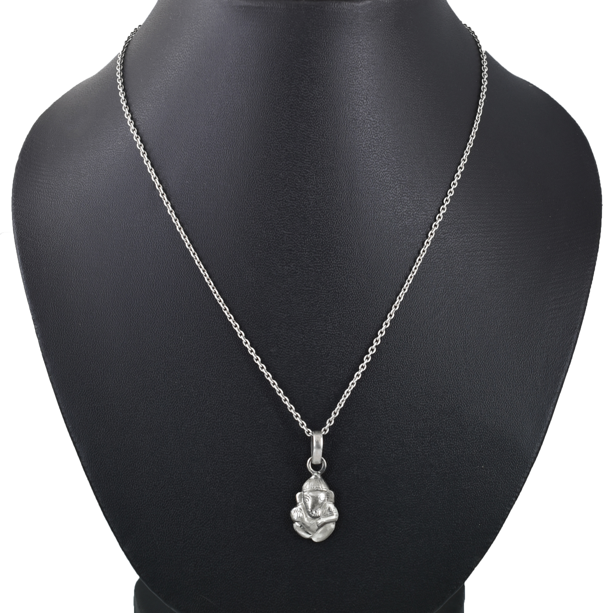 925 Sterling Silver Sitting Lord Ganesha Pendant | Handmade Ganpati Silver Pendant for Men & Women - Image 5
