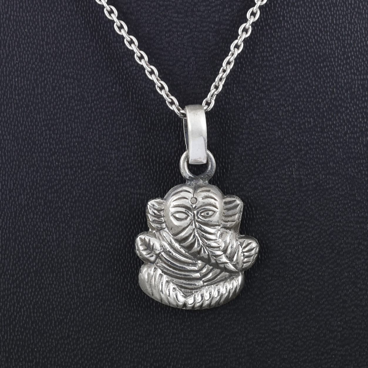 925 Sterling Silver Lord Ganesha Pendant | Handmade Oxidized Ganpati Silver Charm for Men & Women - Image 5
